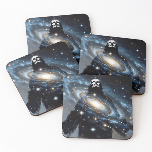 Item preview, Silhouette Jesus Christ Galaxy Art – Christian Surreal Cosmic Space Artwork designed and sold by stylishdzign.