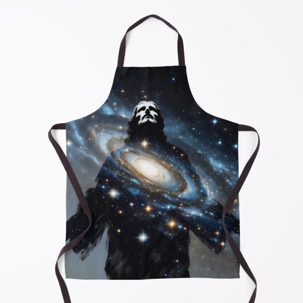 Item preview, Silhouette Jesus Christ Galaxy Art – Christian Surreal Cosmic Space Artwork designed and sold by stylishdzign.