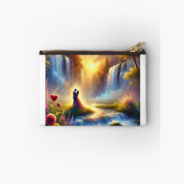Item preview, Romantic Couple by a Golden Waterfall designed and sold by TheArtOfImpress.