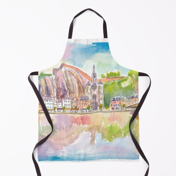 Item preview, Dinant Belgium Citadel on Rock with Meuse River Promenade designed and sold by artshop77.