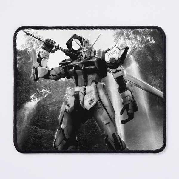 Item preview, black white sword strike gundam seed kira yamato digital illustration digital imaging designed and sold by sabartgunpla.