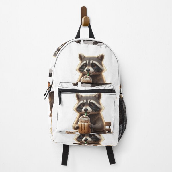 Item preview, Sipping Raccoon: Aesthetic Iced Coffee Vibes designed and sold by Fatomfatom.