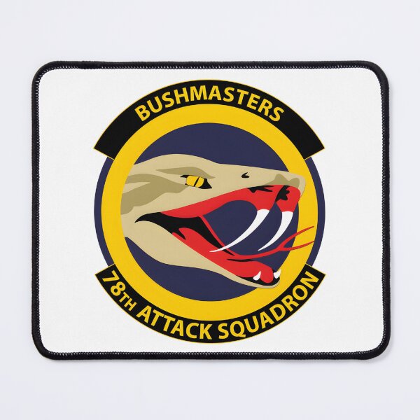Item preview, Official Patch of the 78th Attack Squadron "Bushmasters" designed and sold by CharlieDesings.