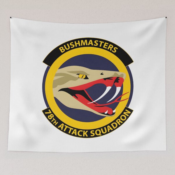 Item preview, Official Patch of the 78th Attack Squadron "Bushmasters" designed and sold by CharlieDesings.