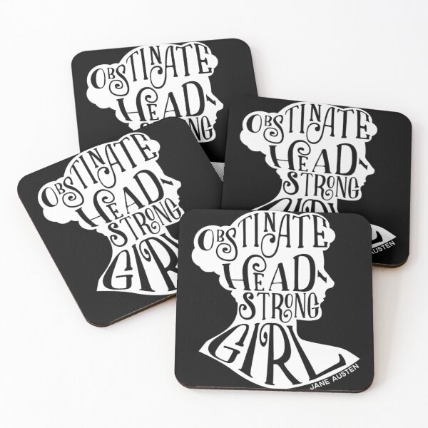 Item preview,  Obstinate Headstrong Girl Pride And Prejudice Jane Austen Quote Design designed and sold by TubeGX.