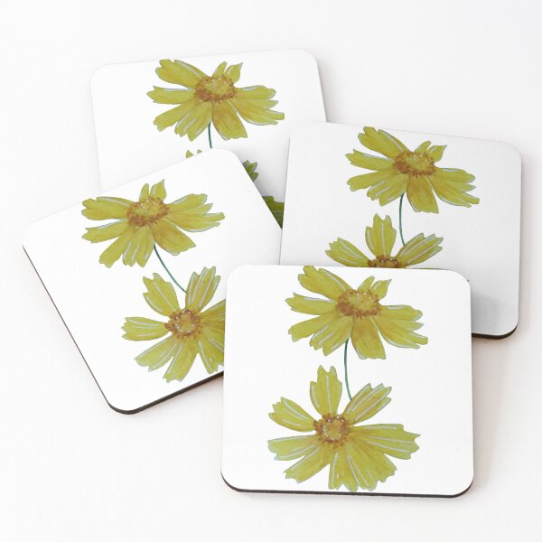Item preview, Watercolor Coreopsis designed and sold by Katie Morris Art.