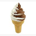 Twist Ice Cream Cone Vanilla And Chocolate Soft Serve Canvas Print By Oggi0 Redbubble