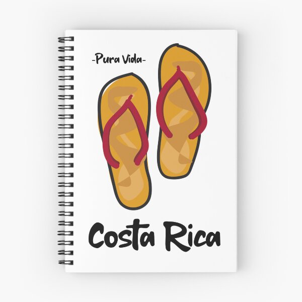 Artikelvorschau, Flip-Flops Costa Rica Pura Vida entworfen und verkauft von JungleJava.