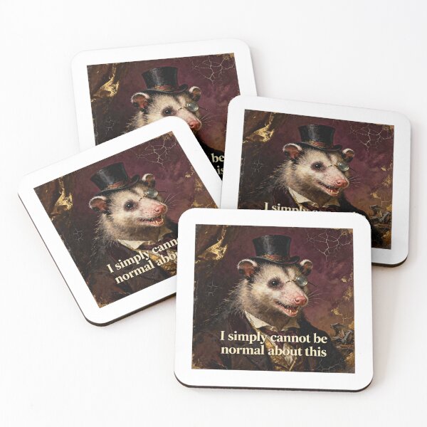 Item preview, Fancy Opossum Portrait - Unhinged Victorian Art designed and sold by PictorialWhimsy.
