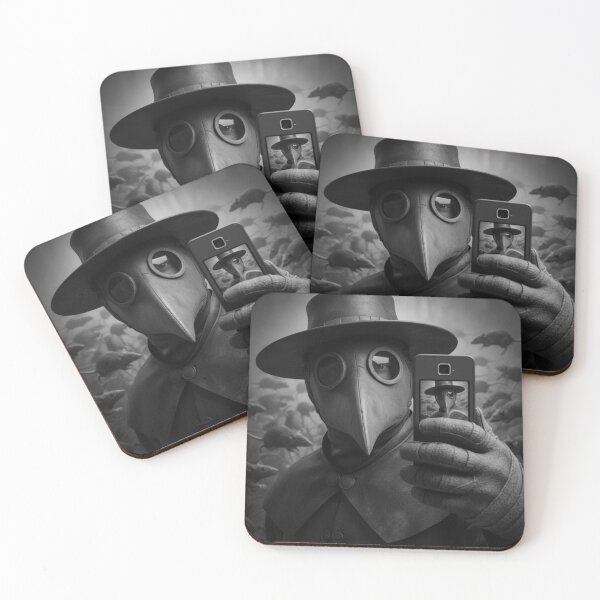 Item preview, Plague Doctor Selfie – Black Death Edition (Dark Gothic Art) designed and sold by LintonGriffin.