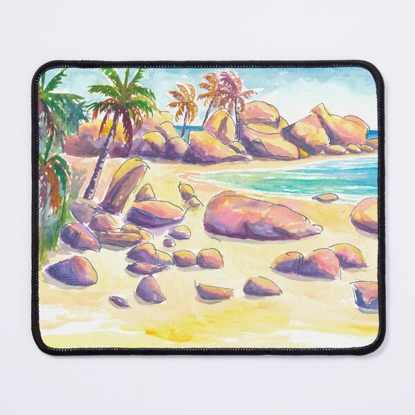 Item preview, The Baths Virgin Gorda Rock Caribbean Beach Paradise Seascape designed and sold by artshop77.