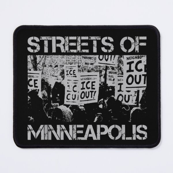 Item preview, Streets of Minneapolis Minnesota Activism Protest Art Black and White designed and sold by SaboCollita.