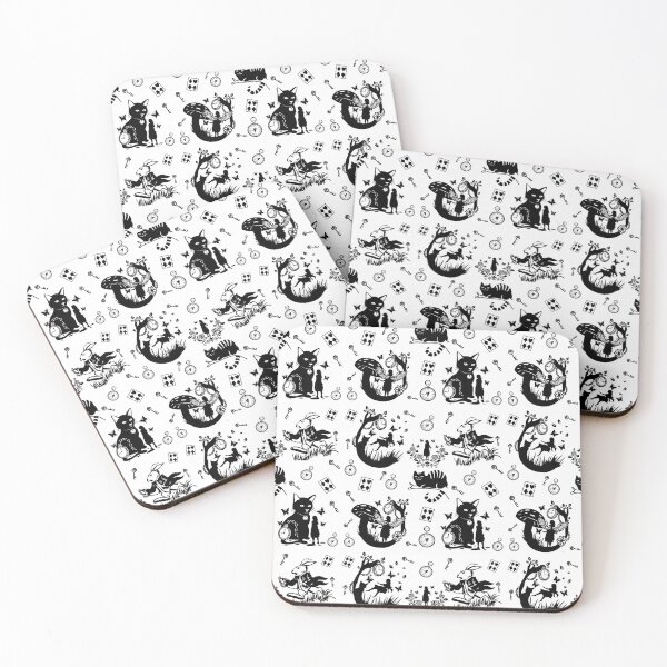 Item preview, Alice in Wonderland Playing Cards Black And White Pattern designed and sold by Custom Gift Design .