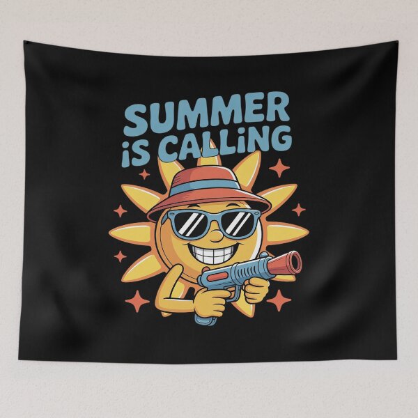 Item preview, summer vacation Summer is calling humor beach  designed and sold by angolinnArt.