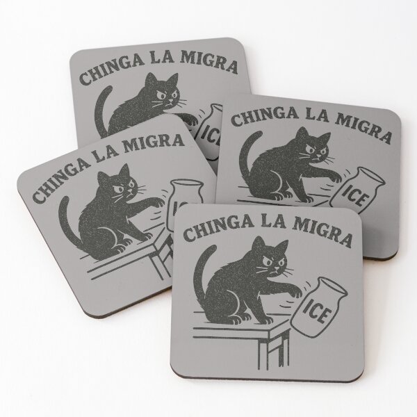 Item preview, Chinga La Migra Funny Cat  designed and sold by KathieFaugh.