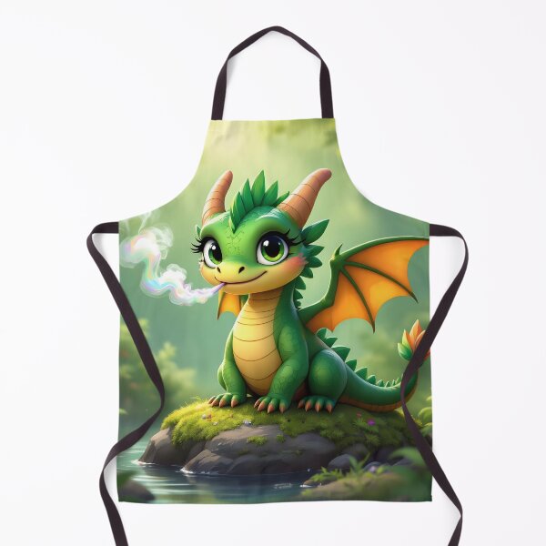 Item preview, Cute Cartoon Style Green Dragon designed and sold by MiaRose85.