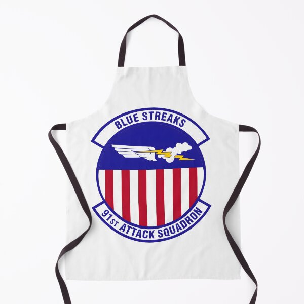 Item preview, Official Patch of the 91st Attack Squadron "Blue Streaks" designed and sold by CharlieDesings.
