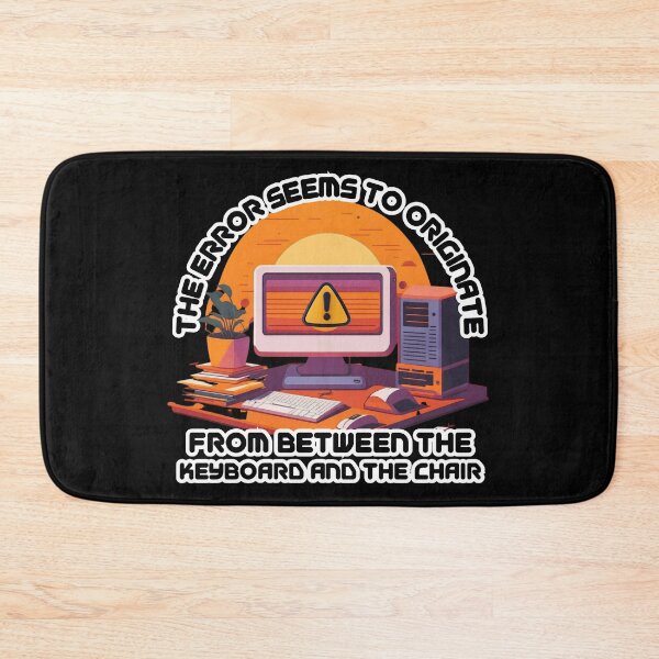 Item preview, Funny Computer Error Design – “Between the Keyboard and the Chair” Tech Humor Graphic for IT Pros & Gamers designed and sold by GFamilyC.