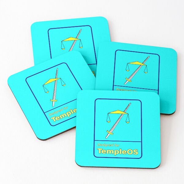Item preview, TempleOS badge sticker designed and sold by Keftcha.