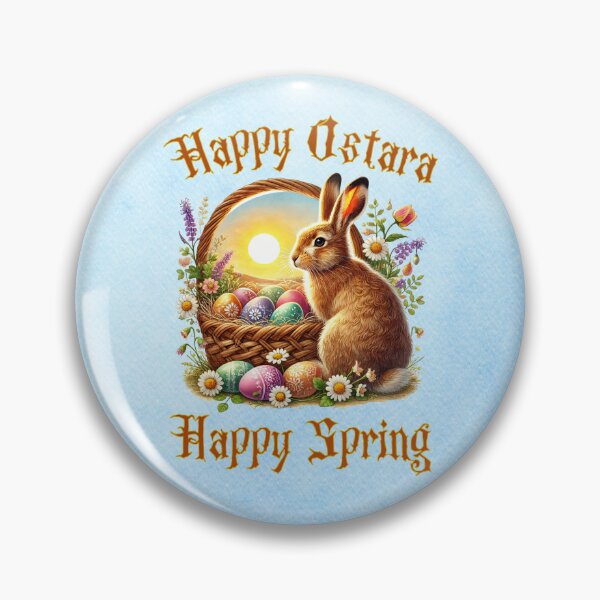 Item preview, Ostara Spring Bunny with Eggs — Symbols of Renewal and New Beginnings designed and sold by MysticOzzy.