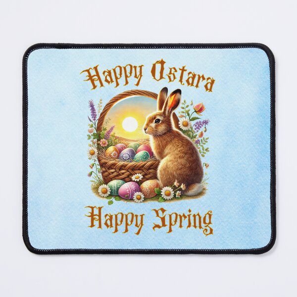 Item preview, Ostara Spring Bunny with Eggs — Symbols of Renewal and New Beginnings designed and sold by MysticOzzy.