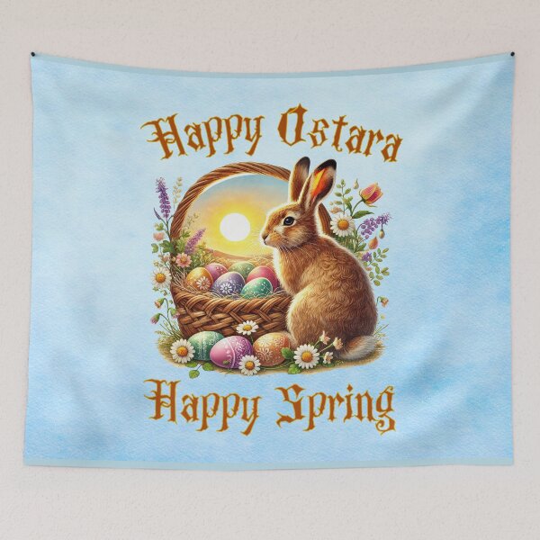 Item preview, Ostara Spring Bunny with Eggs — Symbols of Renewal and New Beginnings designed and sold by MysticOzzy.