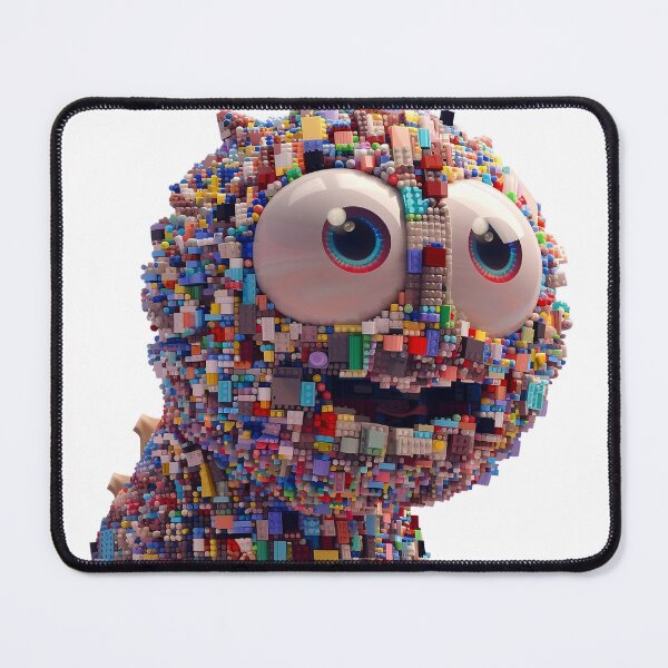 Item preview, Colorful Brick Cute Monster designed and sold by Flex Brix.