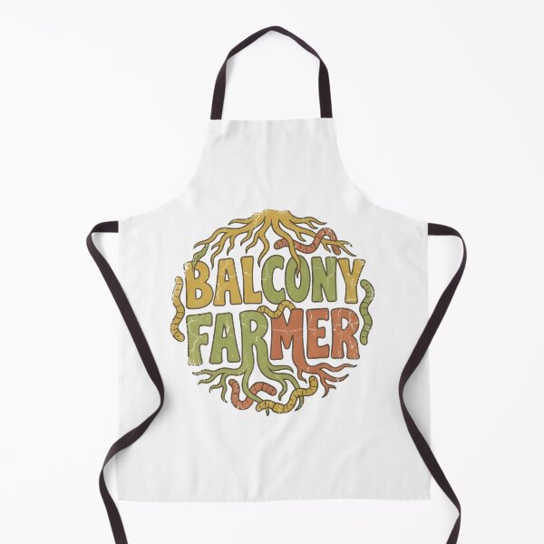 Item preview, Balcony Farmer Urban Gardening Retro 70s Typography, Roots & Compost Worms designed and sold by Aryaam.