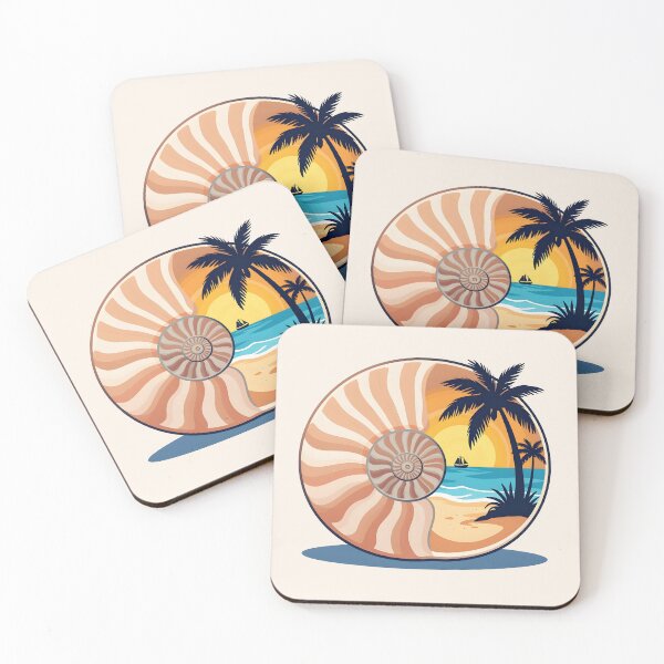 Item preview, Beach in a shell designed and sold by PrintLabStudio.