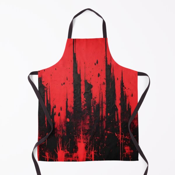 Item preview, Crimson Fury: Red Black Abstract Expressionism designed and sold by HarmonicBrush.