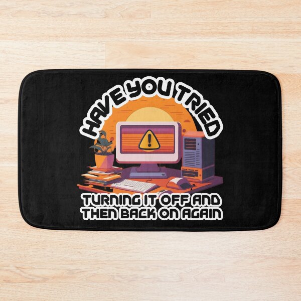 Item preview, Funny Tech Support Design – “Have You Tried Turning It Off and On Again?” Computer Humor Graphic for IT Pros & Gamers designed and sold by GFamilyC.