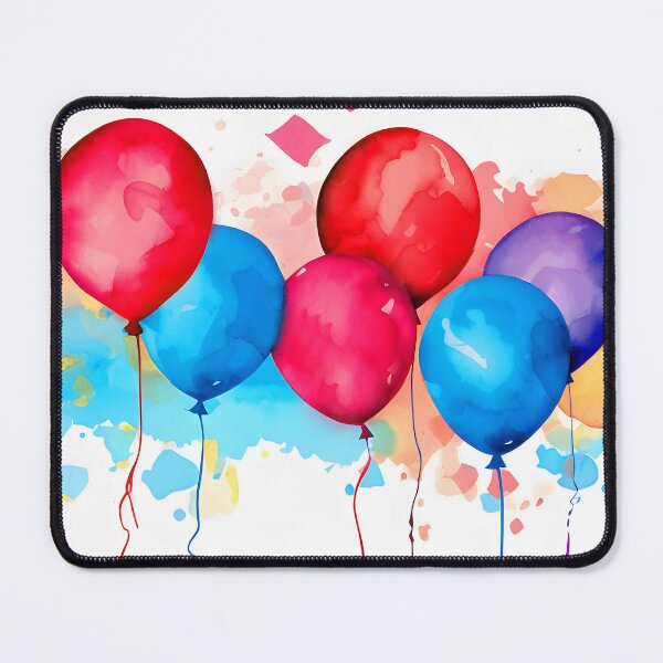 Item preview, Colorful Balloons Celebration Alcohol Ink-Style Digital Art designed and sold by DEC02.