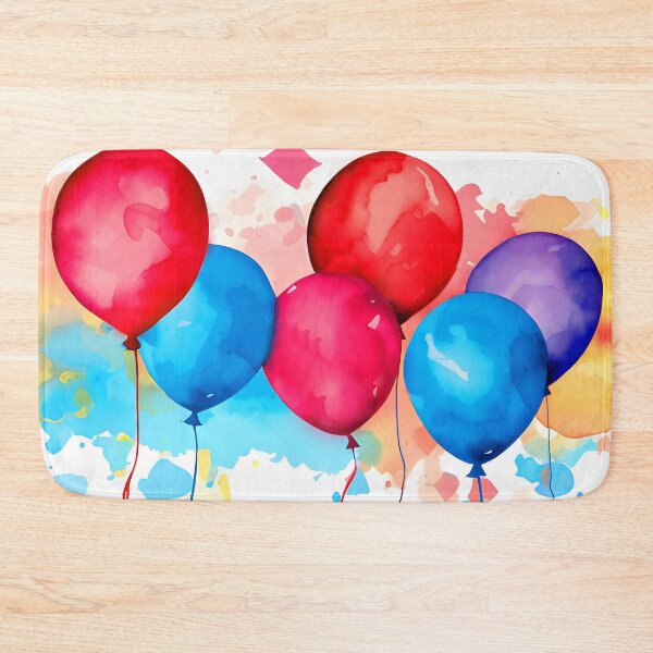 Item preview, Colorful Balloons Celebration Alcohol Ink-Style Digital Art designed and sold by DEC02.