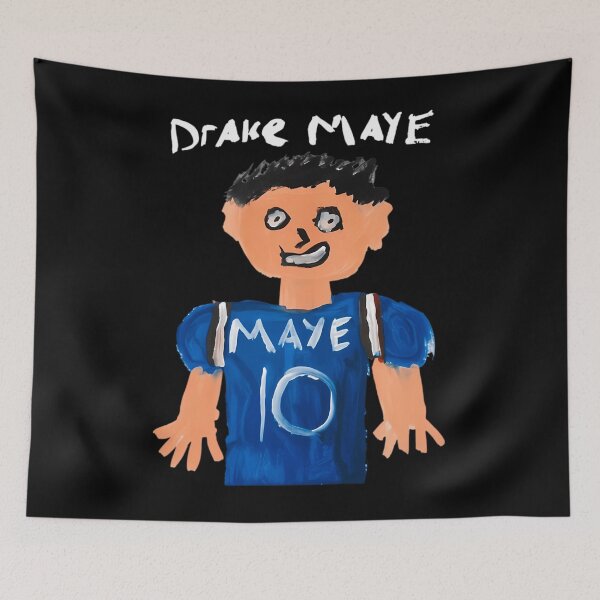 Item preview, Drake Maye Hand Drawn Painting designed and sold by SakinHossen.