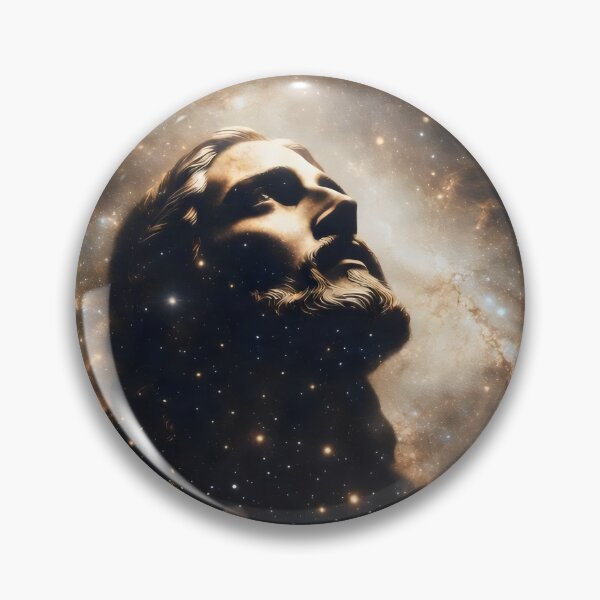 Item preview, Silhouette Jesus Christ Galaxy Art – Christian Surreal Cosmic Space Artwork designed and sold by stylishdzign.