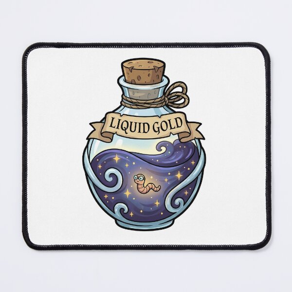 Item preview, Liquid Gold Worm Tea Potion – Funny Gardening & Witchy Art designed and sold by Aryaam.