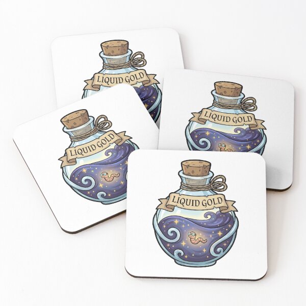 Item preview, Liquid Gold Worm Tea Potion – Funny Gardening & Witchy Art designed and sold by Aryaam.