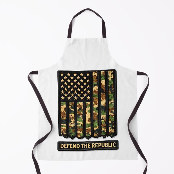 Item preview, Defend The Republic Camo Flag Patch designed and sold by Mastermind-Art.