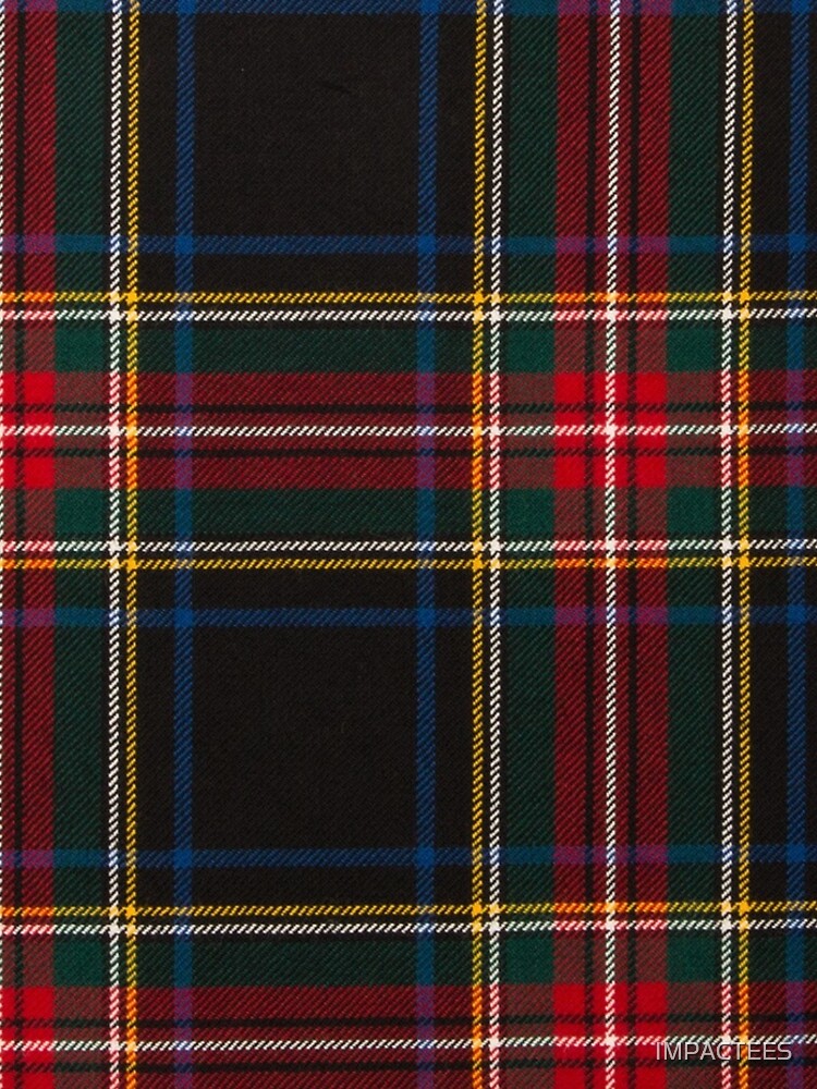 STEWART BLACK TARTAN by IMPACTEES