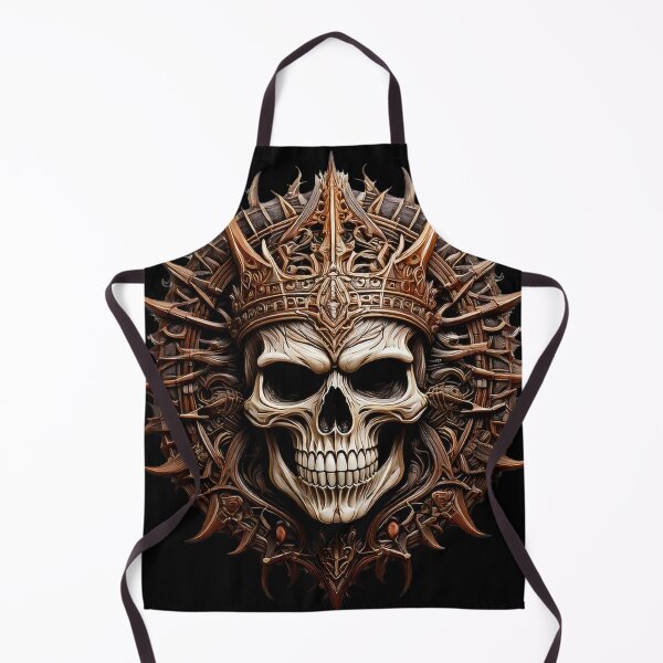 Item preview, skull with a crown of points designed and sold by Black Ink Visions.