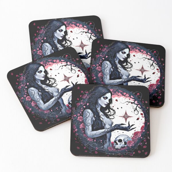 Item preview, Occult Rose Witch | Dark Gothic Art designed and sold by Neer arts.