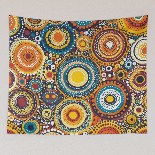 Item preview, Aboriginal Inspired Art - Housing Vivid Circles designed and sold by GrinGalore.