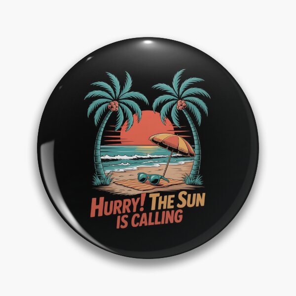 Item preview, Hurry The Sun Is Calling Beach Summer Ocean Tropical Family  designed and sold by angolinnArt.