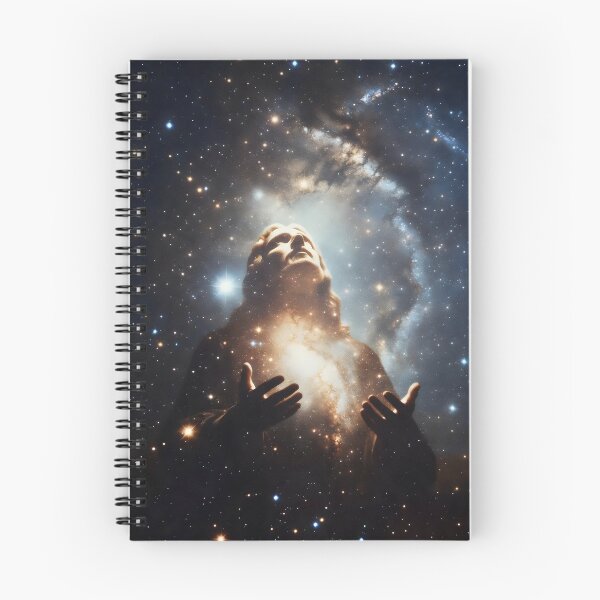 Item preview, Silhouette of Jesus Christ – Christian Surreal Space & Galaxy Art designed and sold by stylishdzign.
