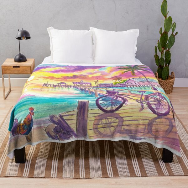 Item preview, Key West Sunset - Rooster, Bike, Pier, Sea designed and sold by artshop77.