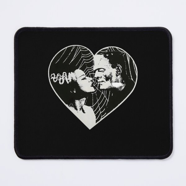 Item preview,  Frankenstein And Bride Goth Emo Heart designed and sold by SakinHossen.