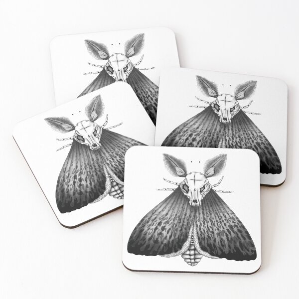 Item preview, Skull Moth Panther Mystical designed and sold by PolaMaku.
