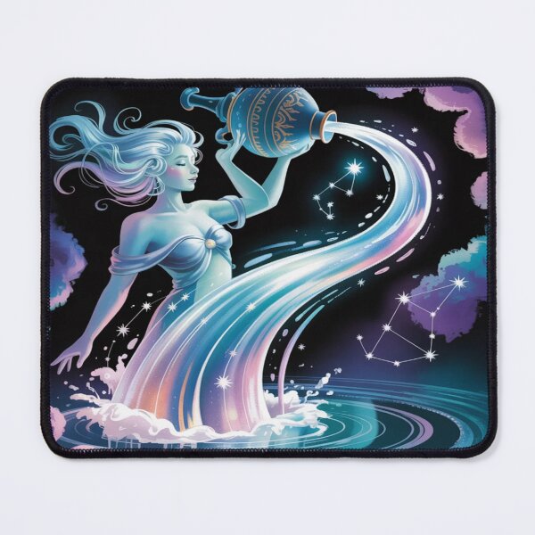 Item preview, Ethereal Aquarius Water Bearer | Celestial Constellation Goddess designed and sold by Midnight Veil Designs.