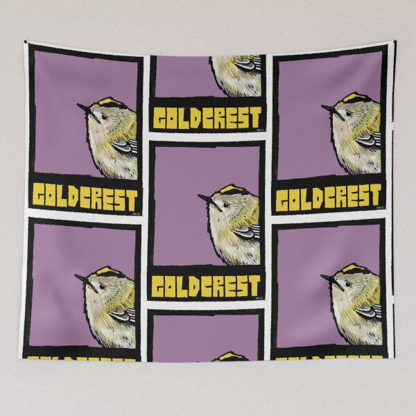 Item preview, Goldcrest – Bold Modern British Bird Illustration for Home & Lifestyle designed and sold by GWARTGB.