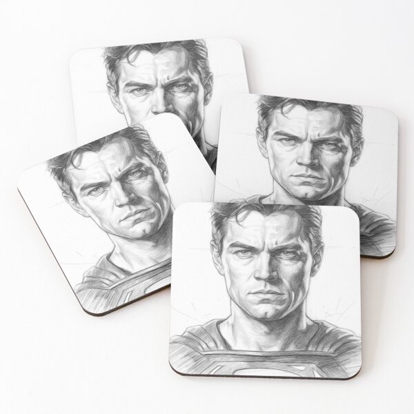 Item preview, Superhero Pencil Sketch Portrait | Black and White Comic Style Art Print designed and sold by Leon Woods Pencil Art.